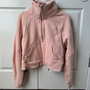 lululemon athletica Pink Cropped Hoodie